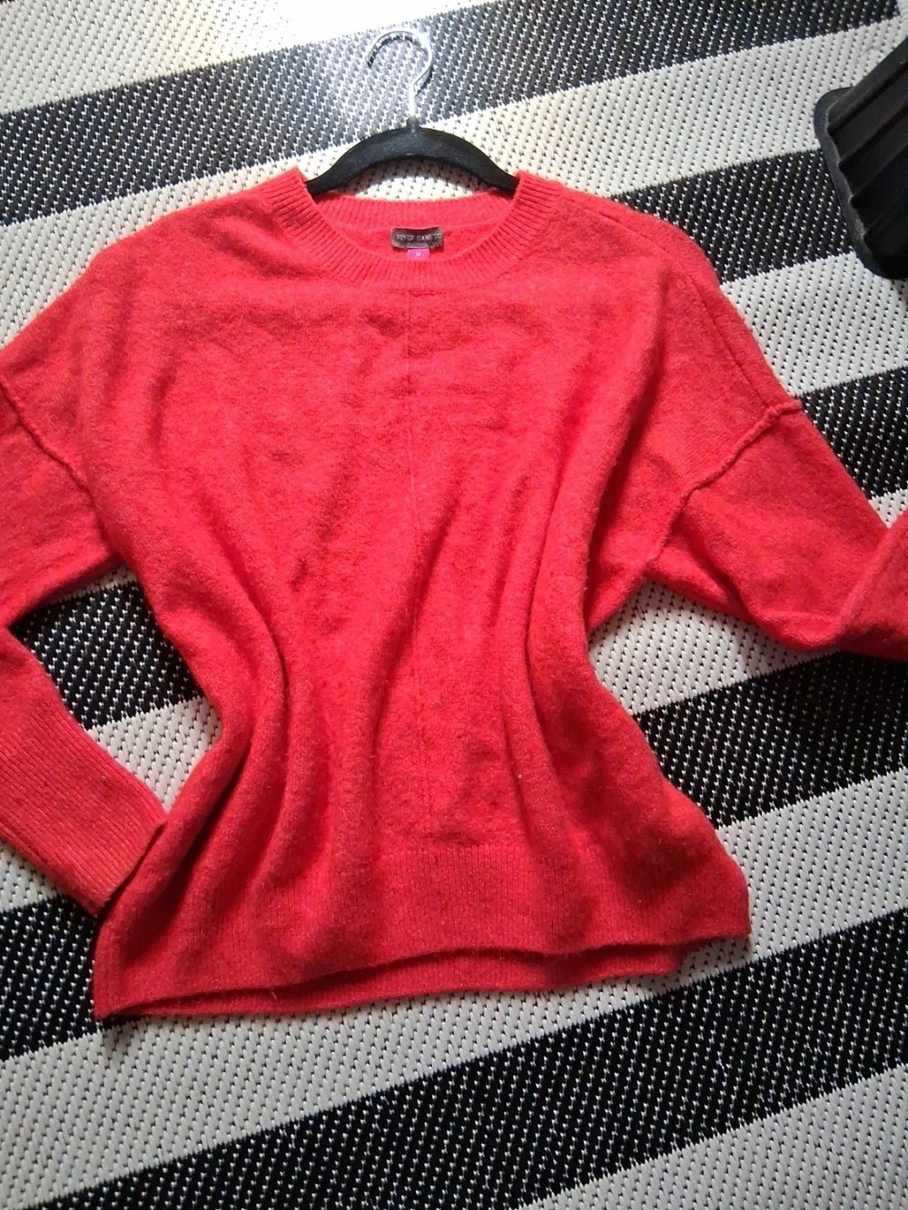 Vince Camuto Bright Red Crewneck Sweater